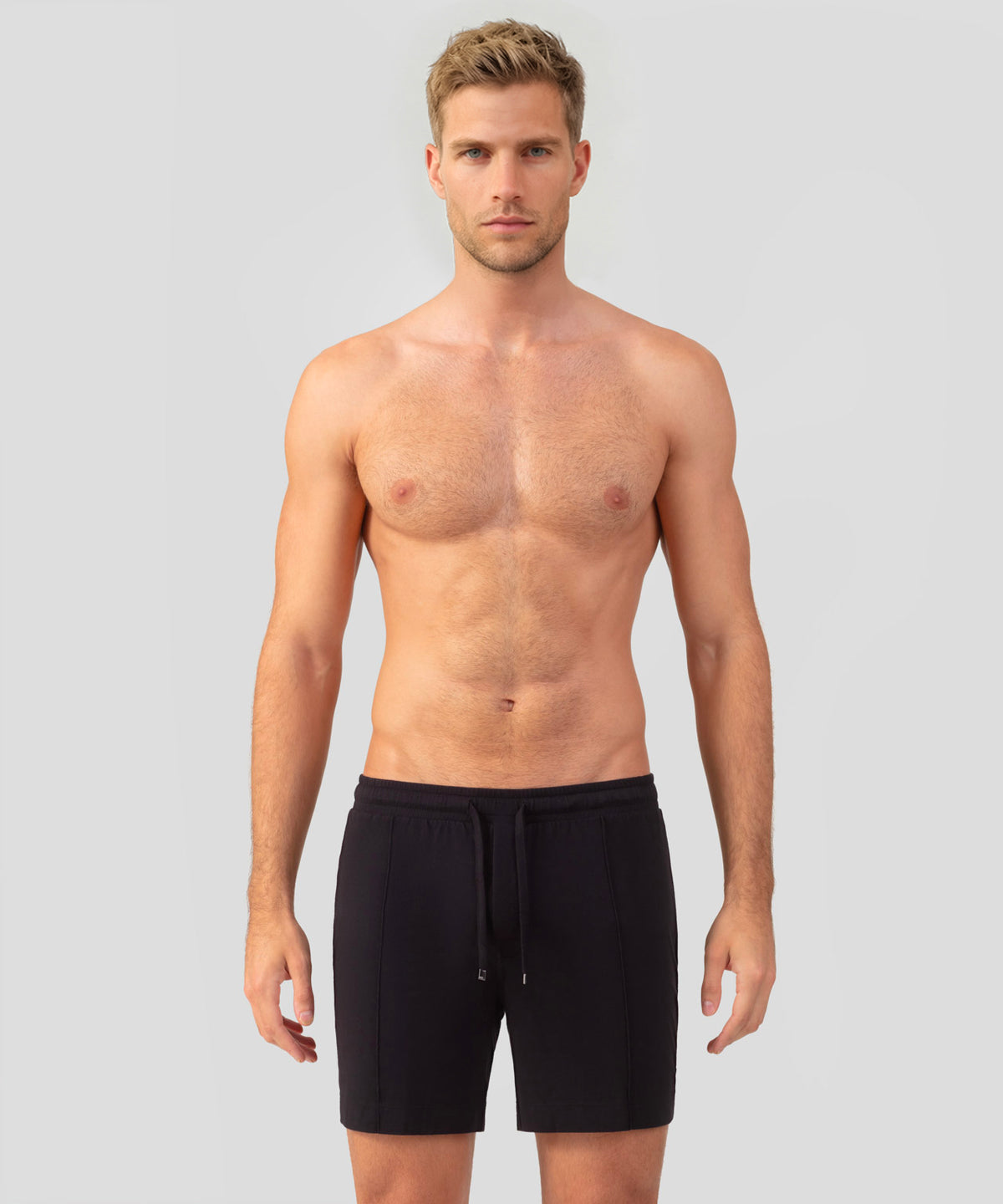 Cotton Modal Home Shorts: Black