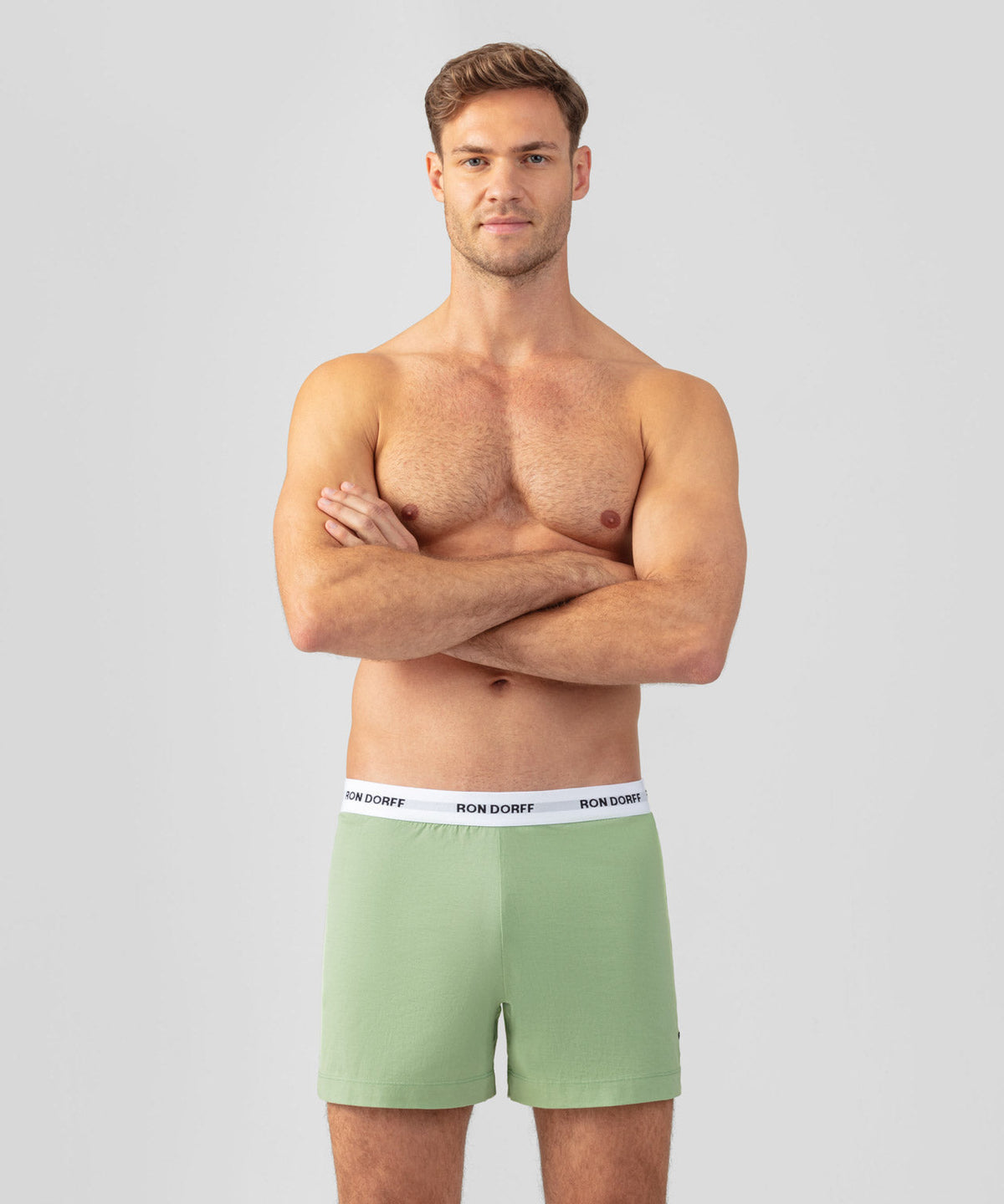 RON DORFF Pyjama Shorts: Light Cactus