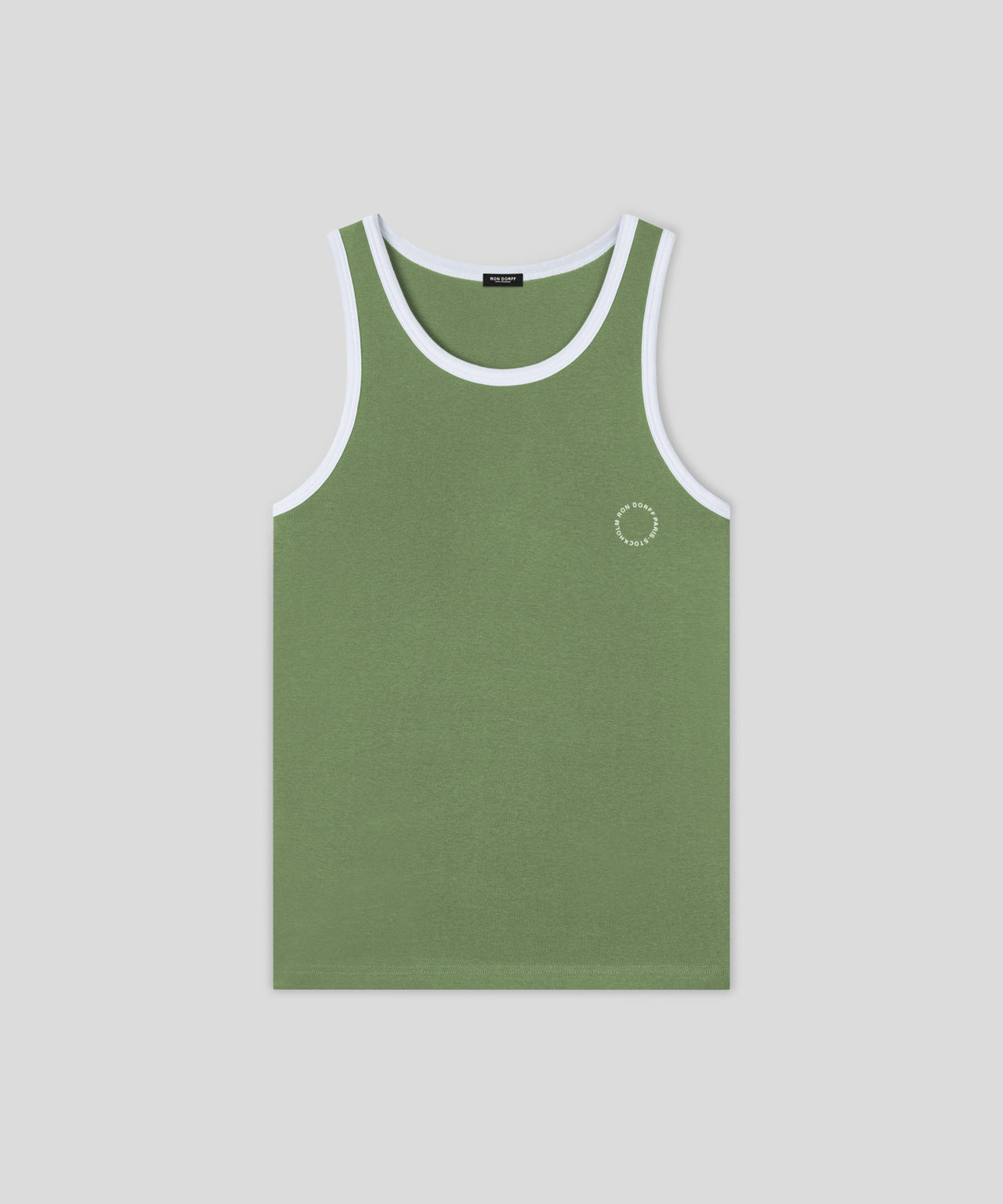 Sports Ribbed Tank Top: Cactus