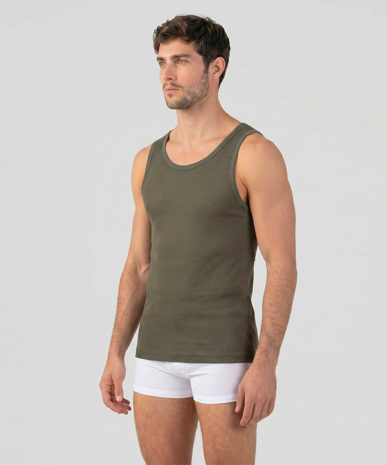 Mesh Tank Top: Military Green | Ron Dorff