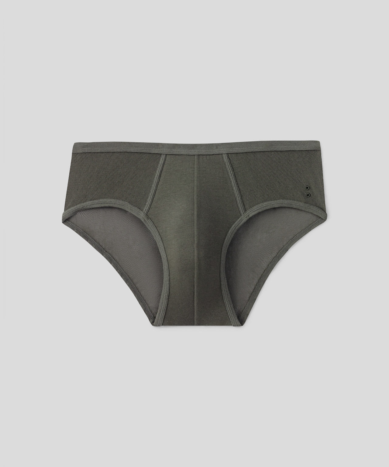 Mesh Y-Front Briefs: Military Green