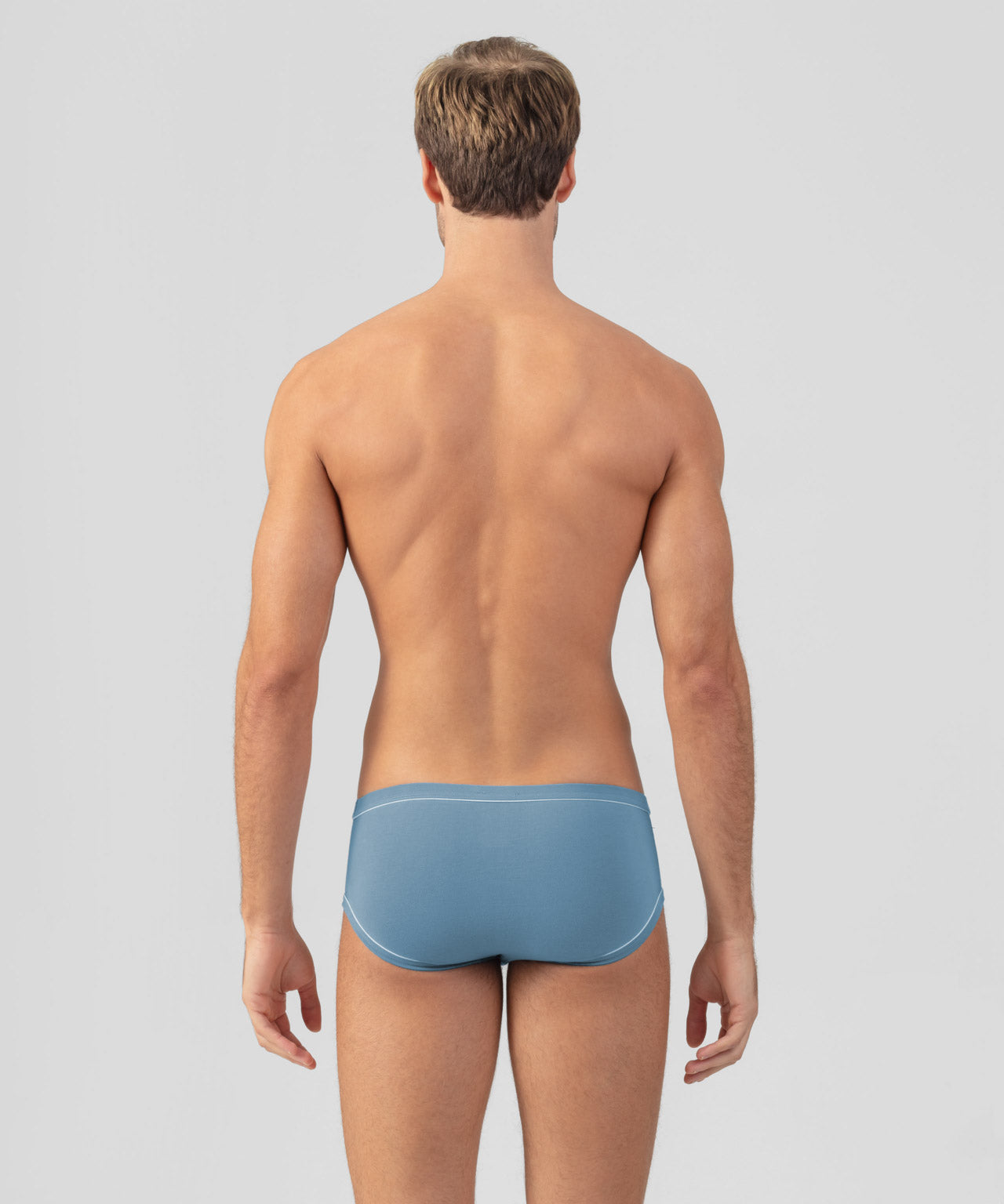 Y-Front Briefs w. Piping: Atlantic Blue