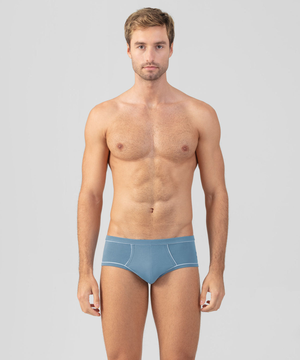 Y-Front Briefs w. Piping: Atlantic Blue