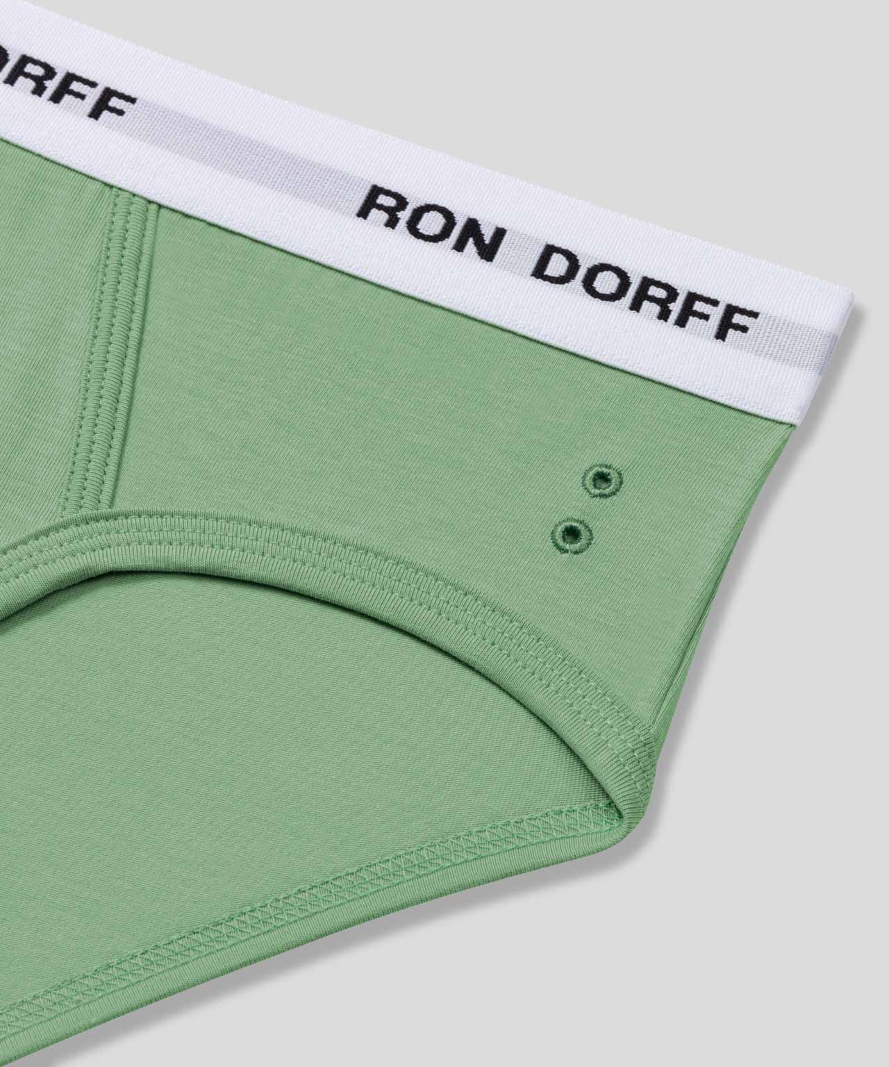 RON DORFF Y-Front Briefs: Light Cactus