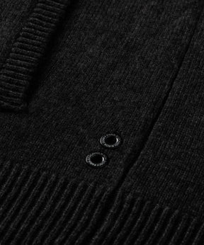 Cashmere Tennis Jacket: Black