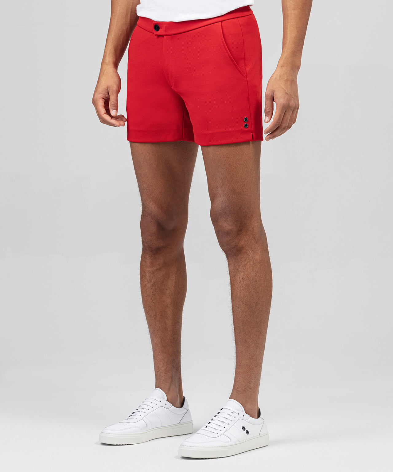 RD Tennis Shorts: Shocking Red