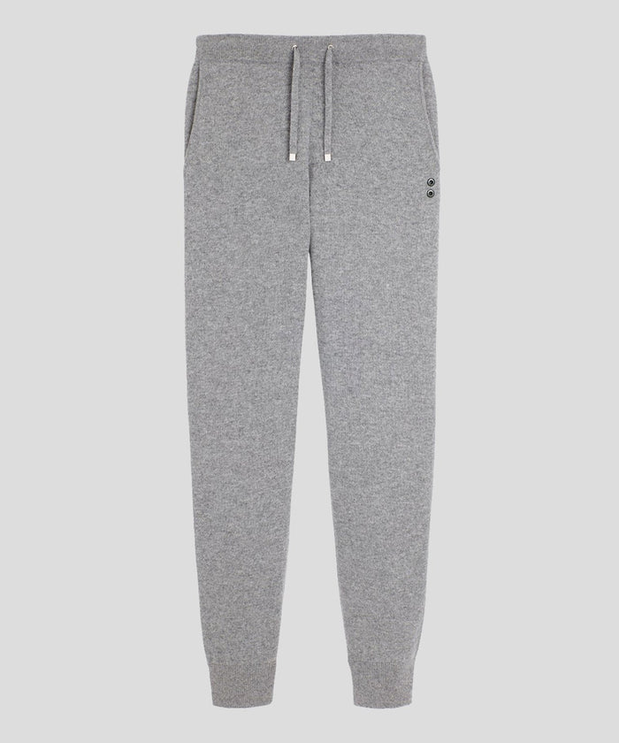Cashmere Pants: Grey Melange