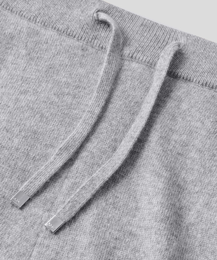 Cashmere Pants: Grey Melange