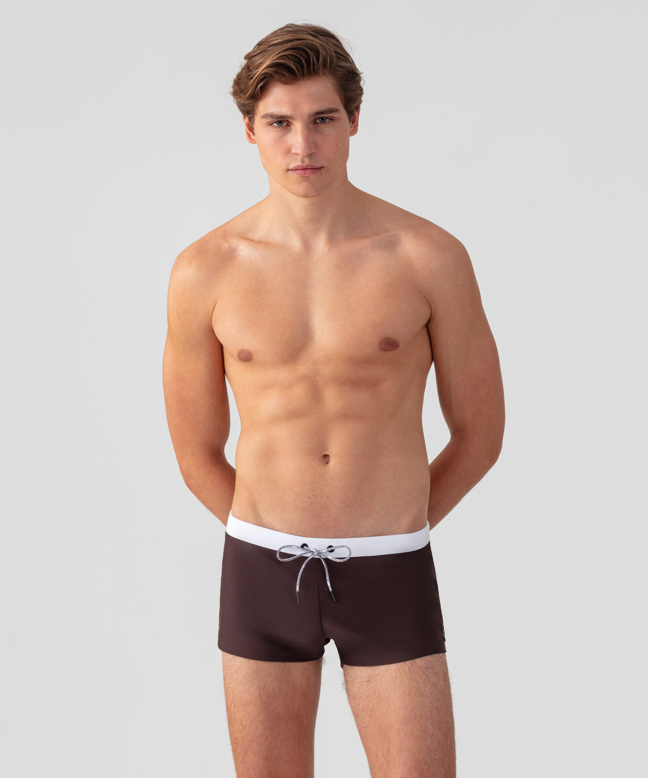 Swim Trunks w. Waistband: Espresso