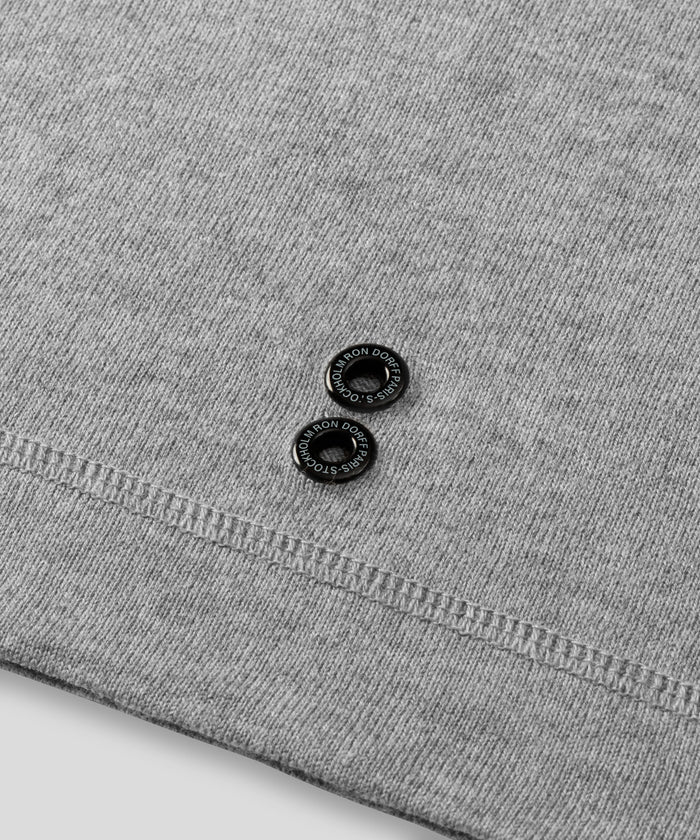 Light Cotton-Silk Shorts: Grey Melange
