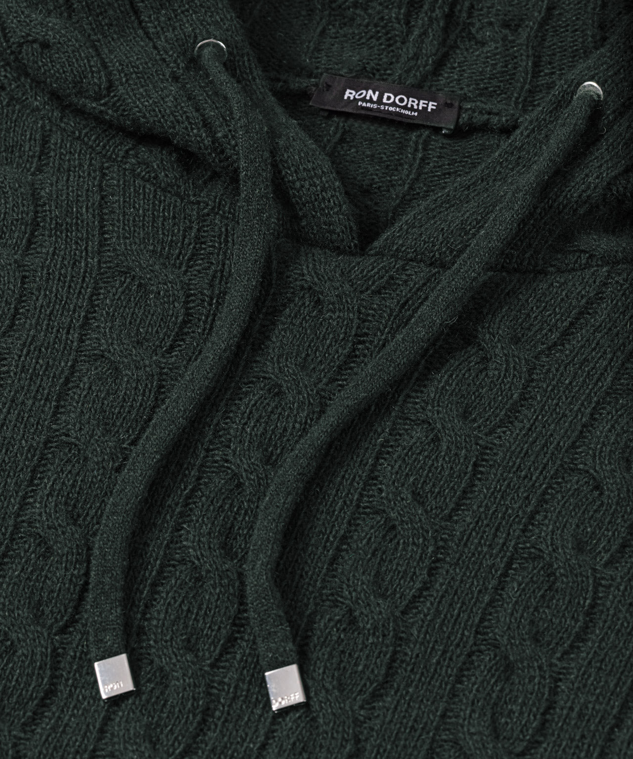 Wool Cashmere Telemark Hoodie Sweater: Dark Khaki