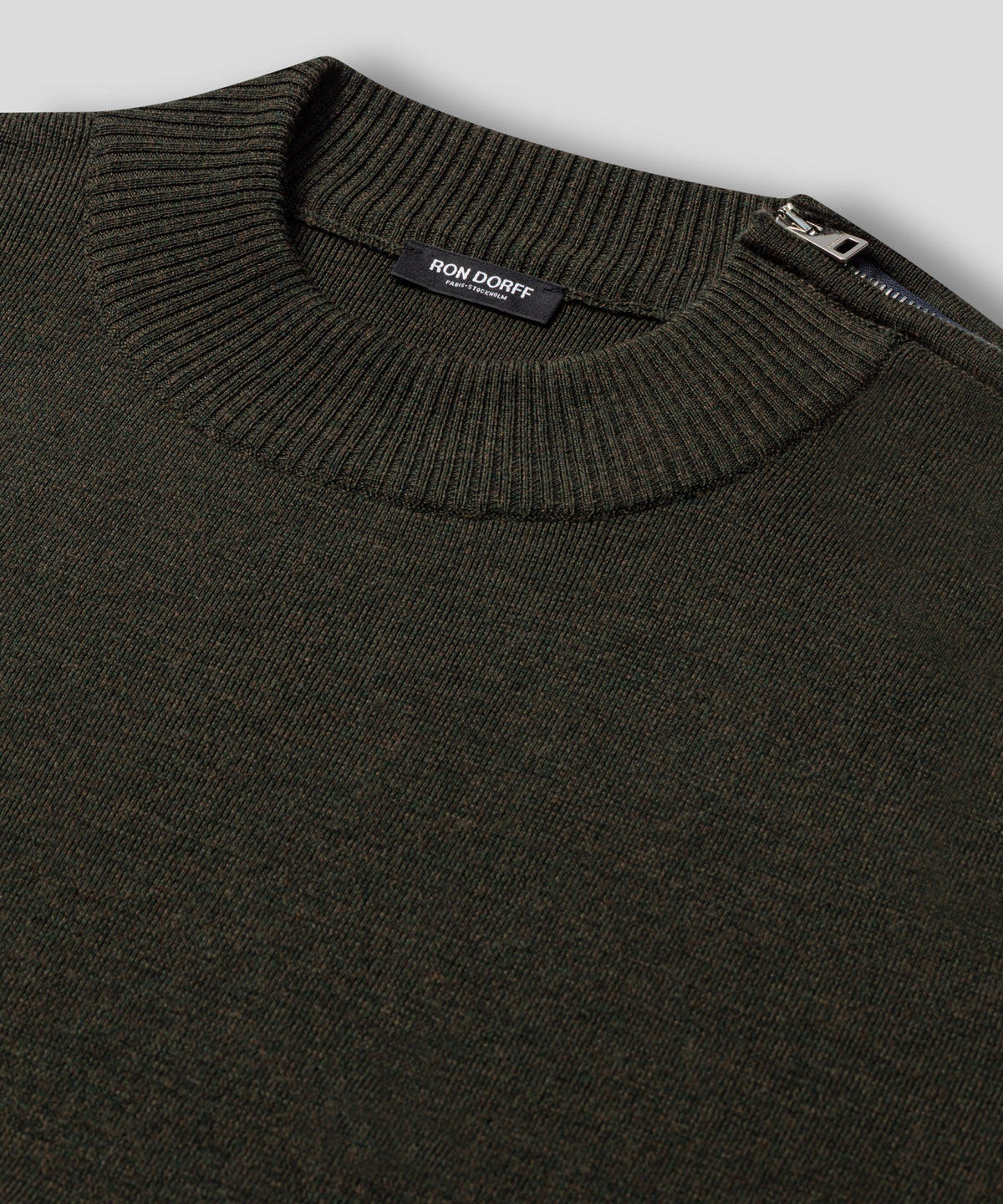 Army Merino Wool Sweater: Dark Khaki