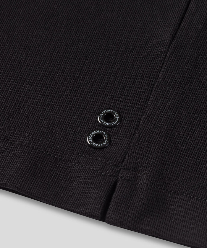 Light Cotton Sleeveless Sweatshirt: Black