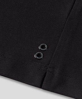 Light Cotton Sleeveless Sweatshirt: Black