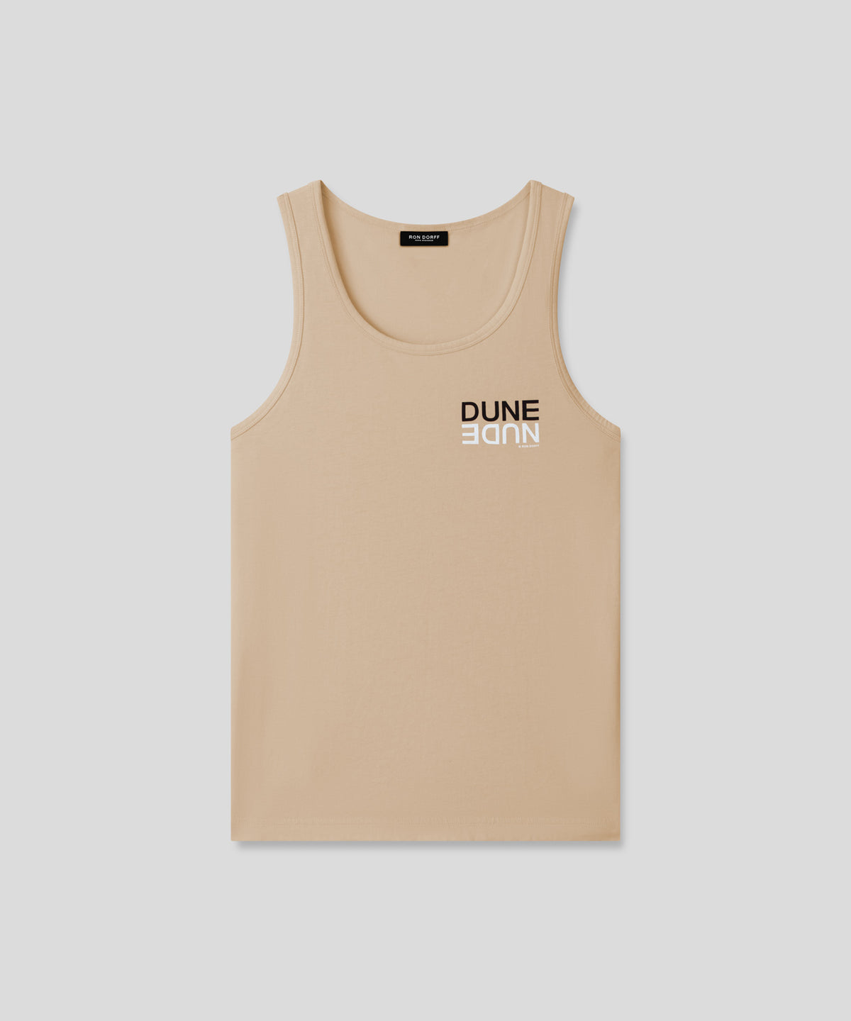 Organic Cotton Tank Top "DUNE NUDE": Nude