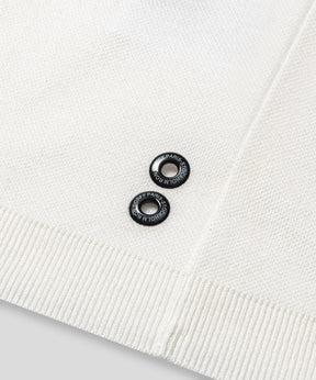Cotton Piqué Polo: Off White