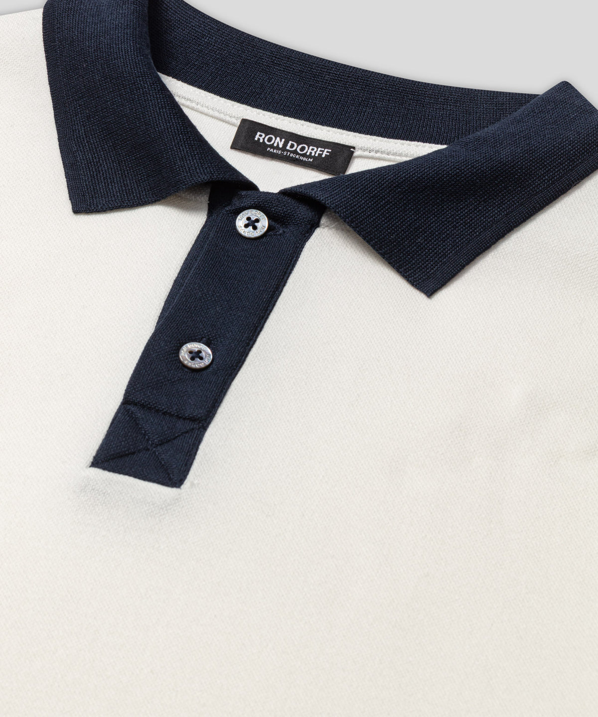 Cotton Piqué Polo: Off White