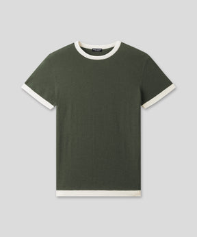 Knitted Sports T-Shirt: Military Green