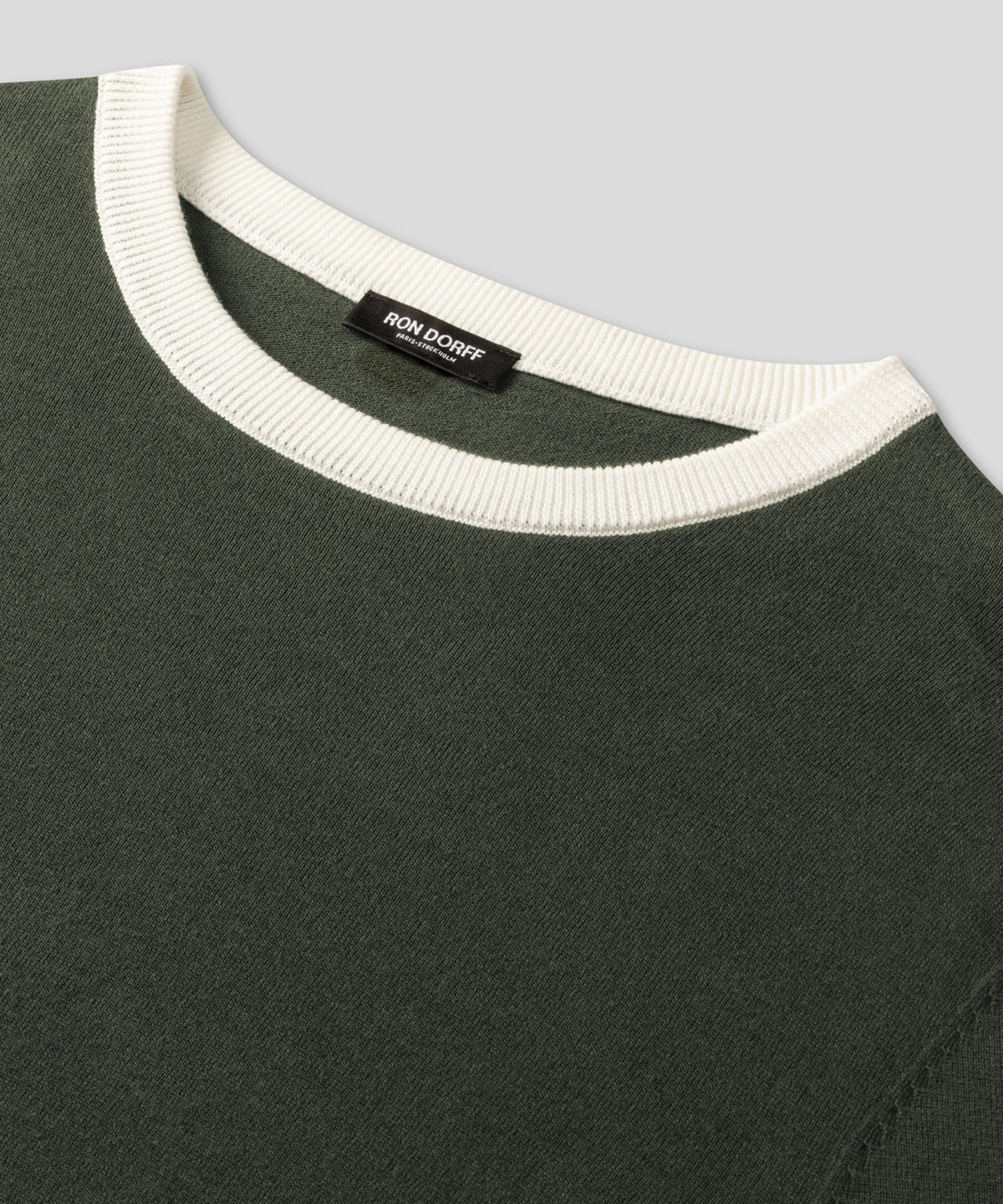 Knitted Sports T-Shirt: Military Green