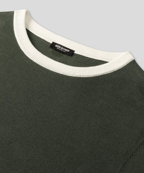 Knitted Sports T-Shirt: Military Green