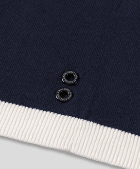 Knitted Sports T-Shirt: Navy