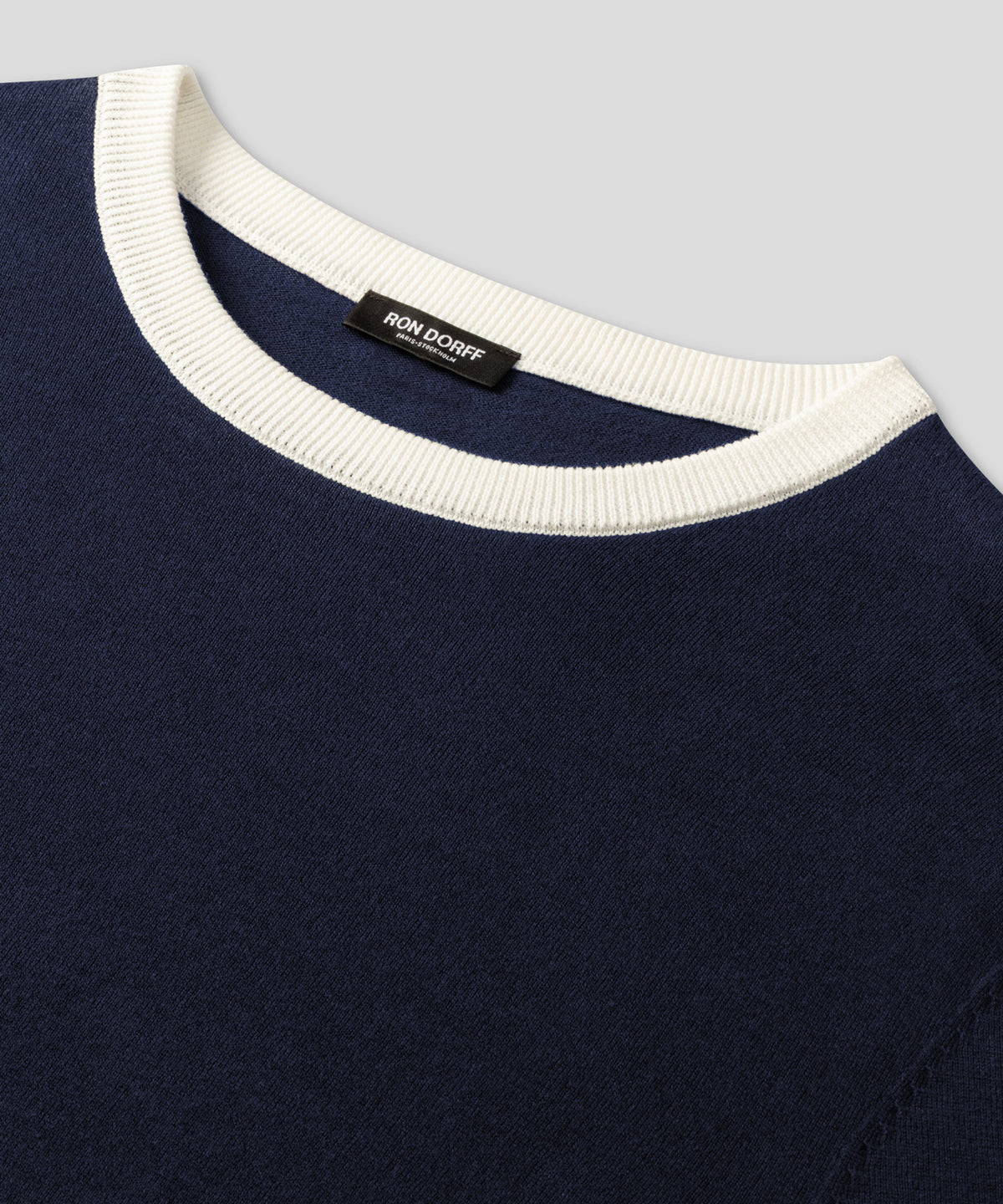 Knitted Sports T-Shirt: Navy