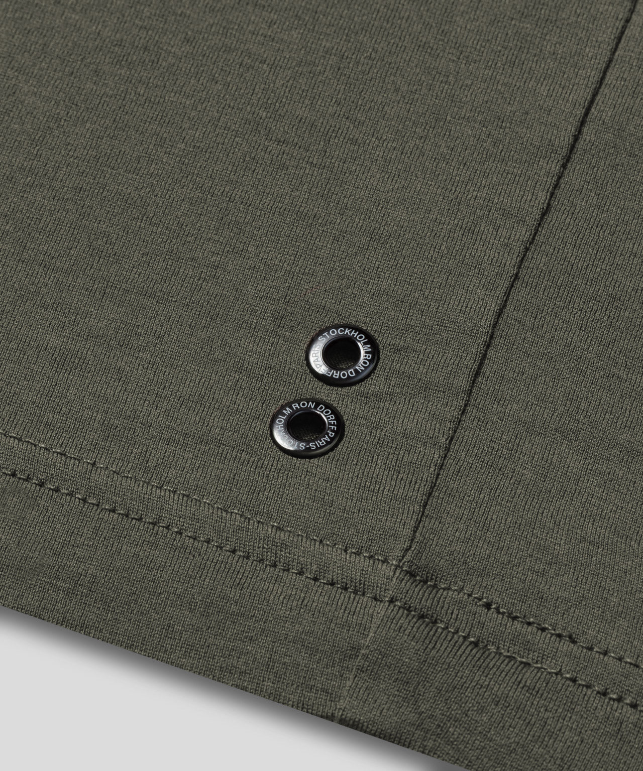 Crew Neck T-Shirt Eyelet Edition: Military Green