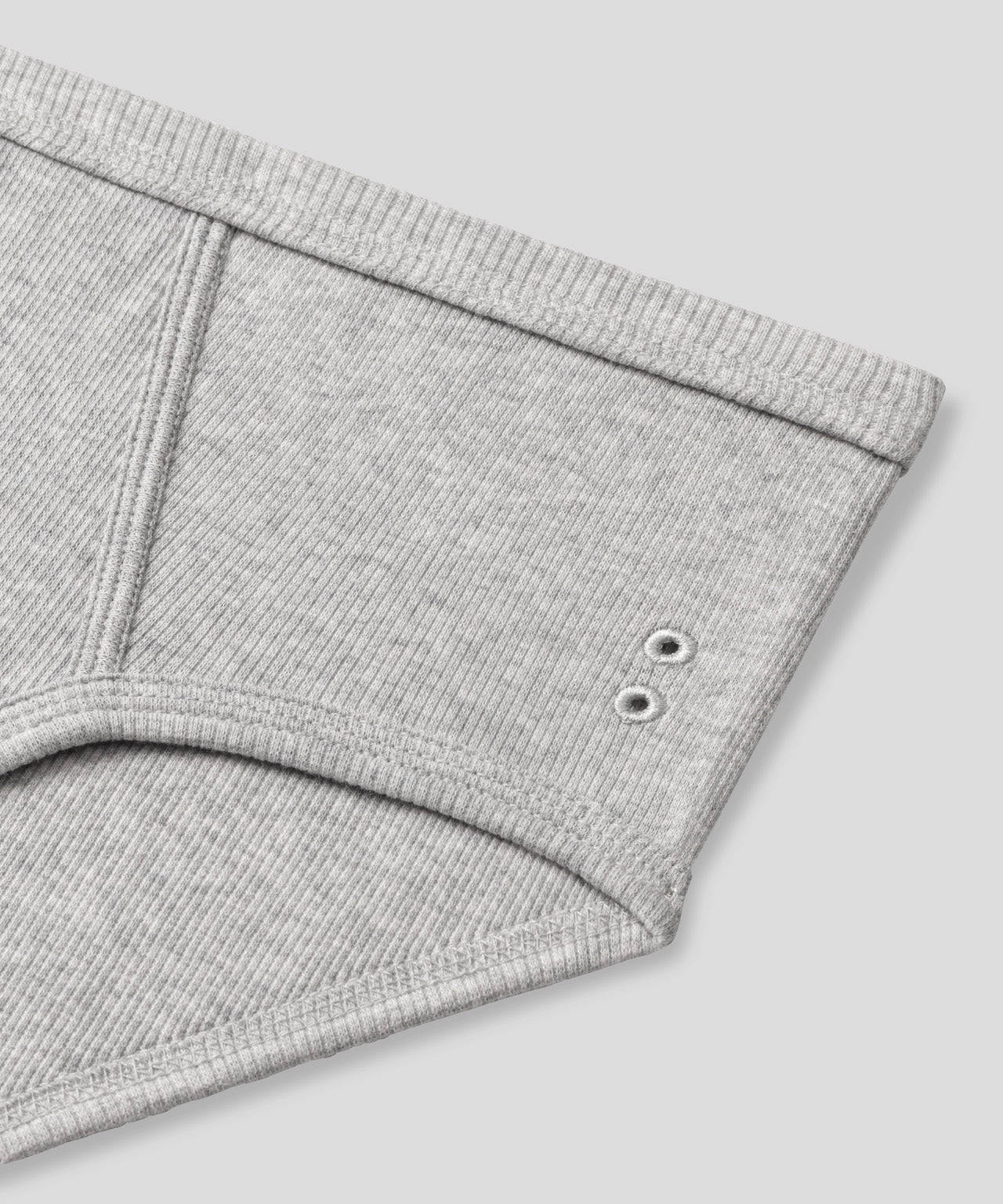 Army Ribbed Y-Front Briefs: Grey Melange