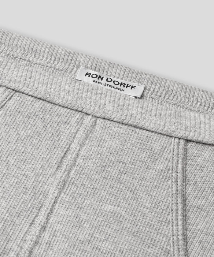 Army Ribbed Y-Front Briefs: Grey Melange