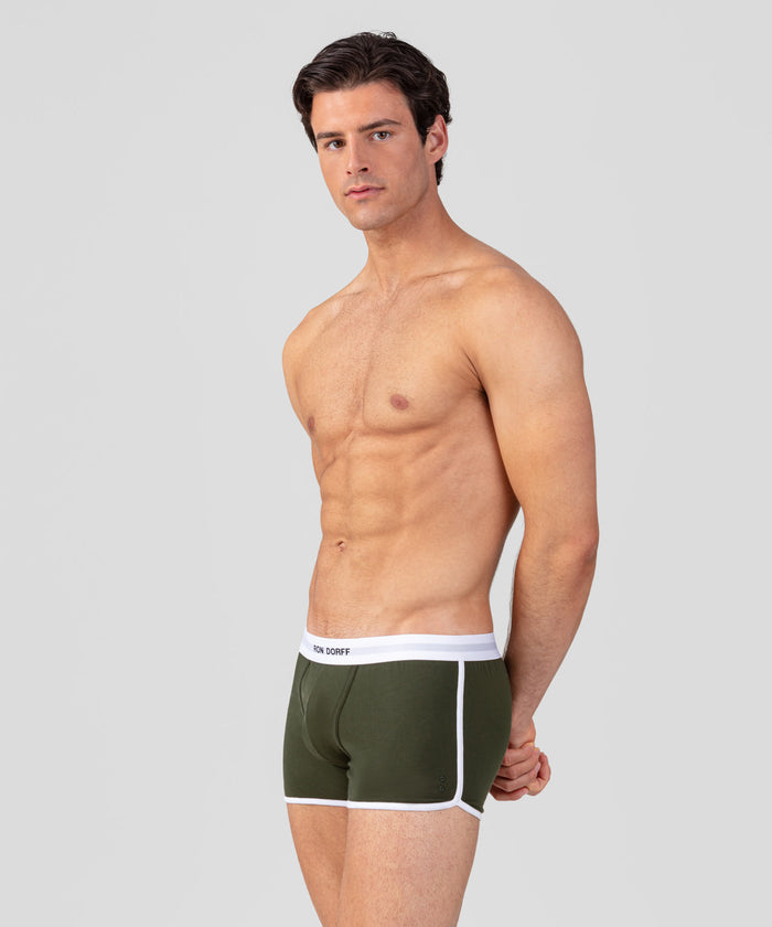 Marathon Boxer Briefs: Military Green