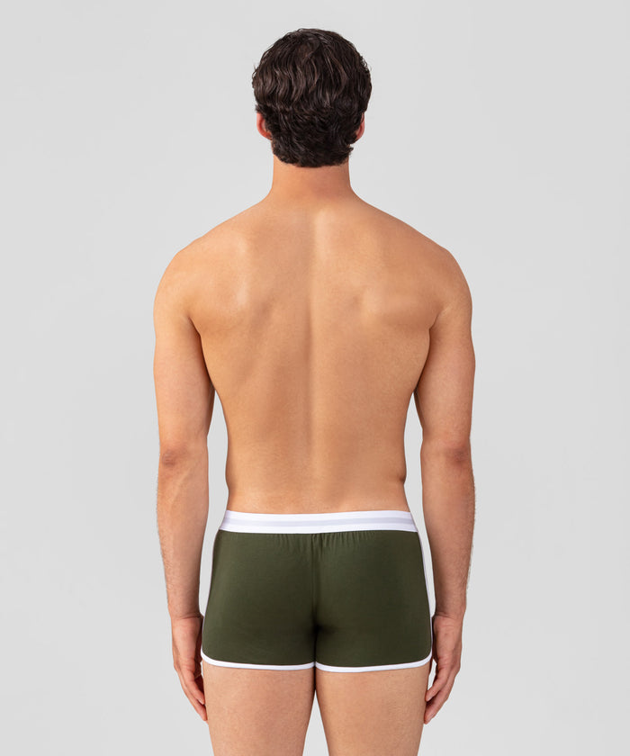 Marathon Boxer Briefs: Military Green
