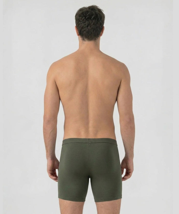 Army Ribbed Night Shorts: Military Green