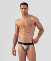 RON DORFF Jockstrap: Navy / White