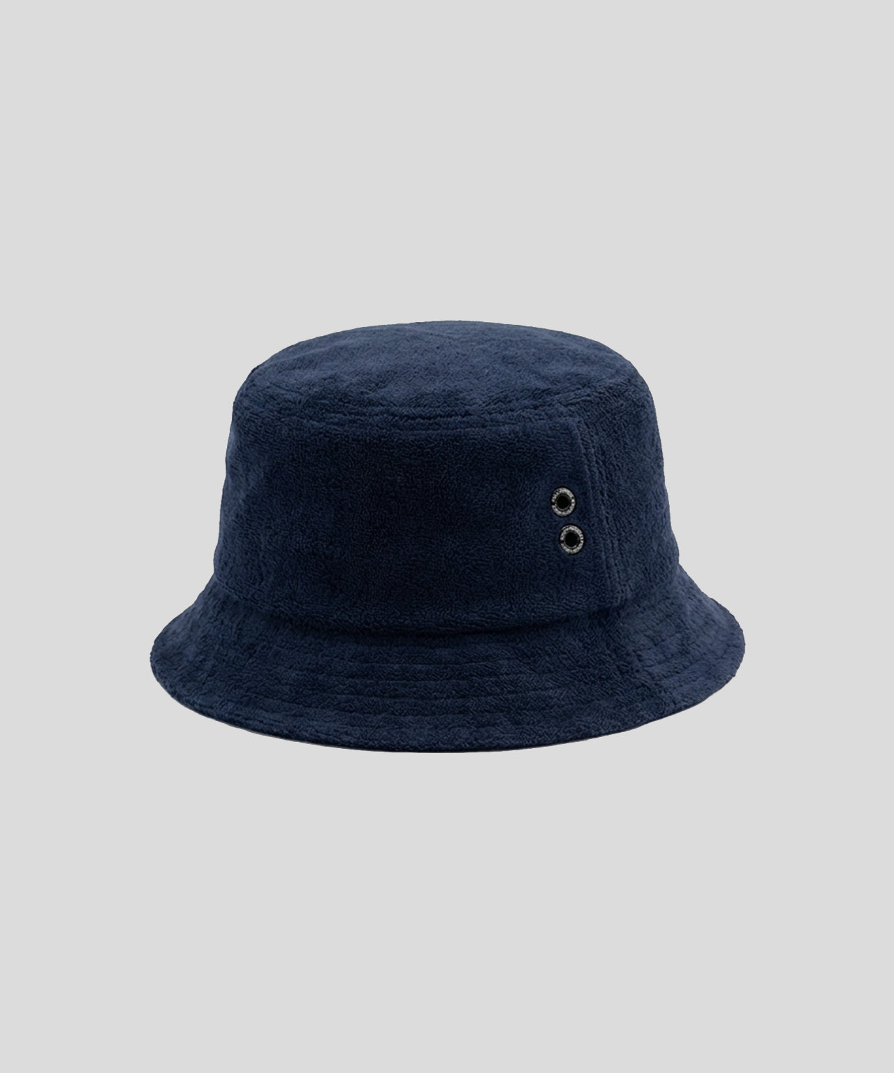Cotton Terry Bucket Hat: Navy