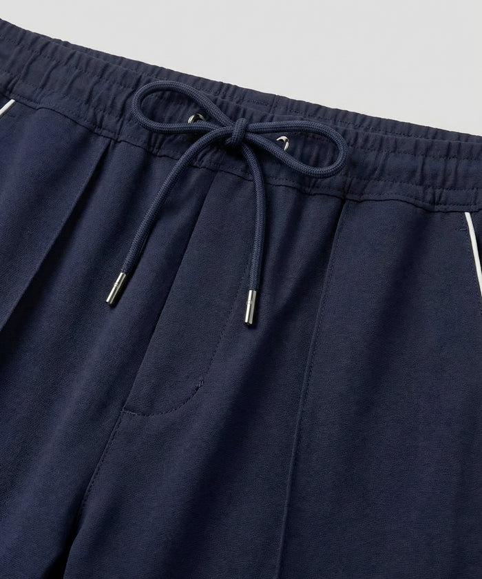 City Pants w. Piping: Navy