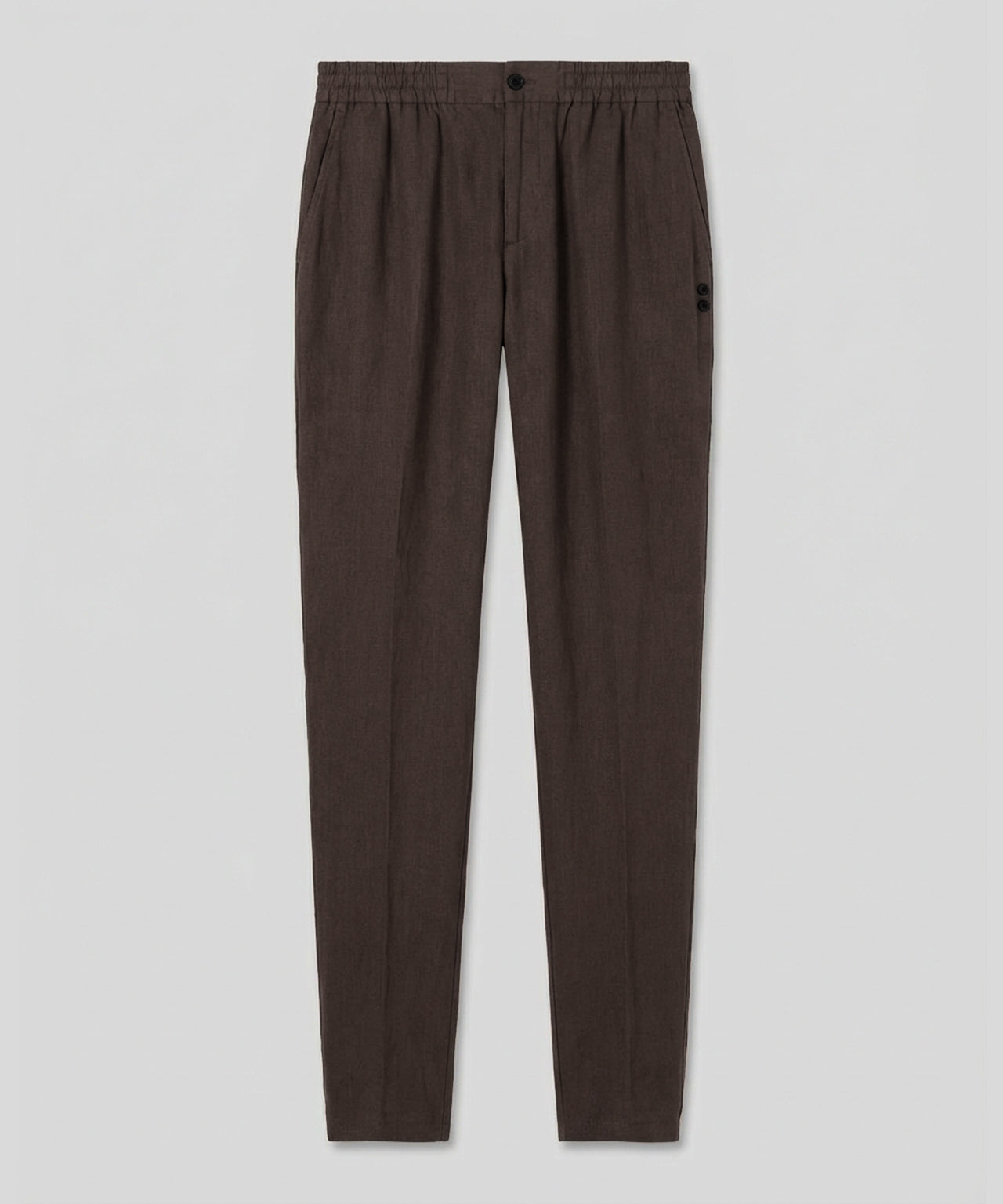 Cotton Linen Pants Espresso Nude | Ron Dorff
