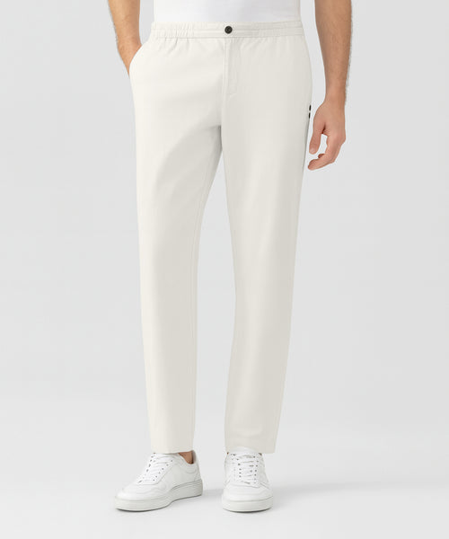 Cotton Linen Pants Off White | Ron Dorff