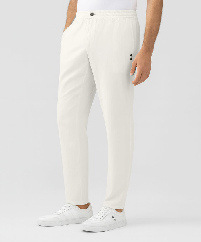 Cotton Linen Pants: Off White