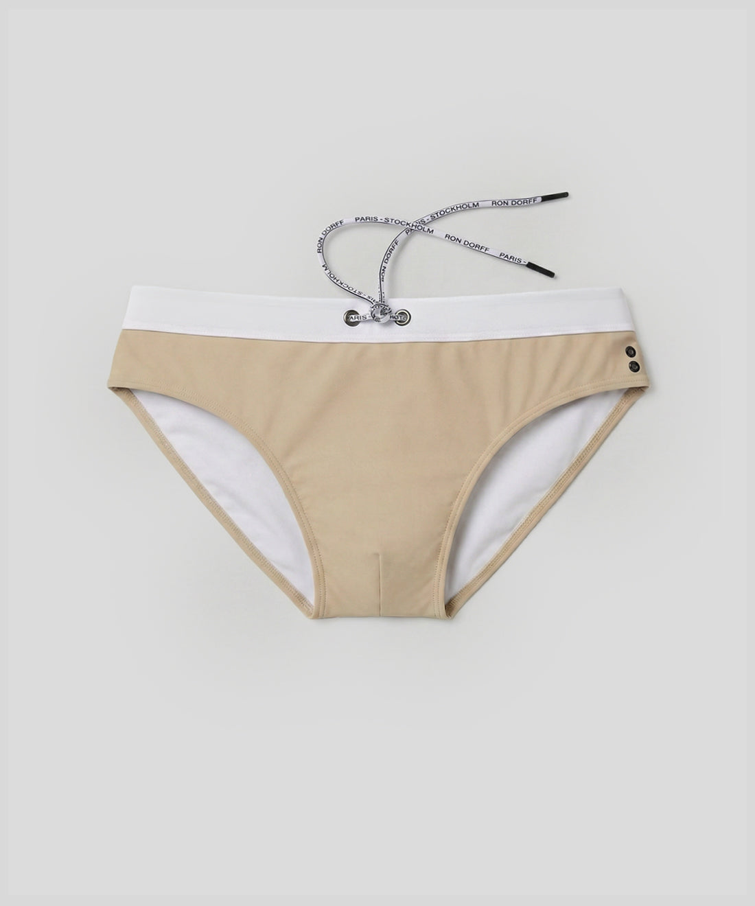 Swim Briefs w. Waistband Sand | Ron Dorff