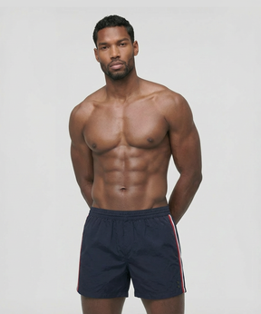 Exerciser Shorts w. Side Stripes: Navy