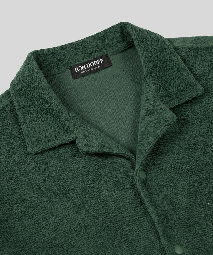 Cotton Terry Shirt: Court Green