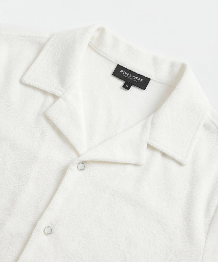 Cotton Terry Shirt: Off White