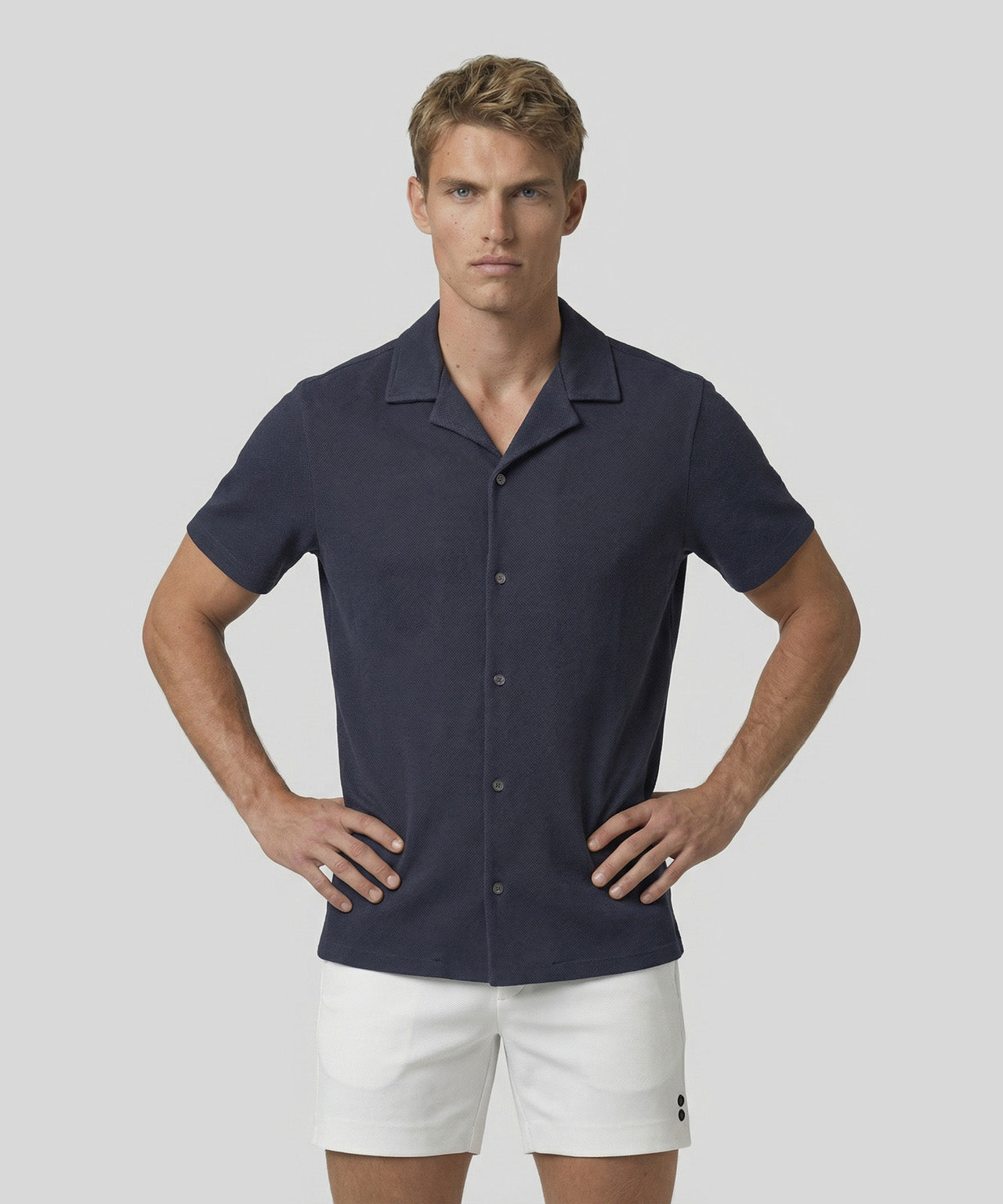 Mesh Shirt: Navy