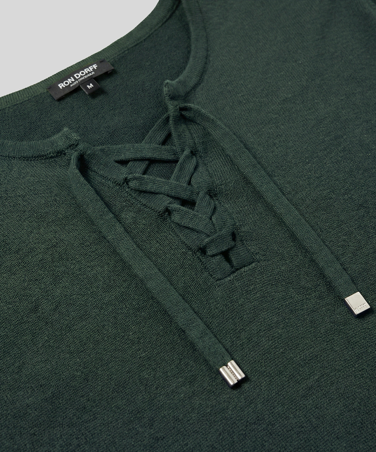 Knitted T-Shirt w. Drawstrings: Green Court