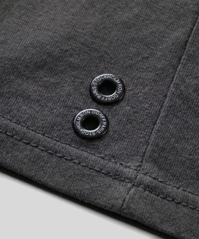 Crew Neck T-Shirt Eyelet Edition: Espresso