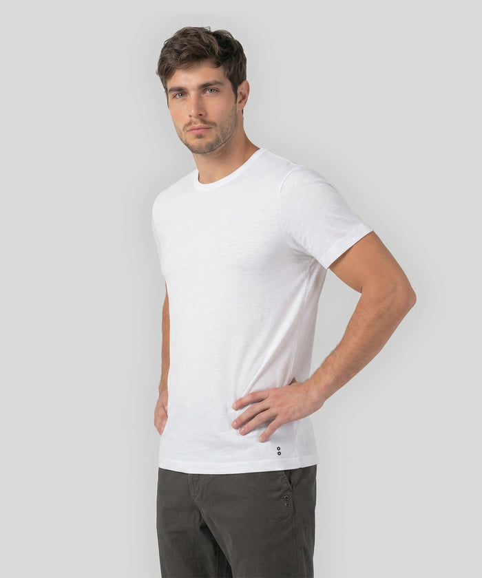 Linen T-Shirt Eyelet Edition: White