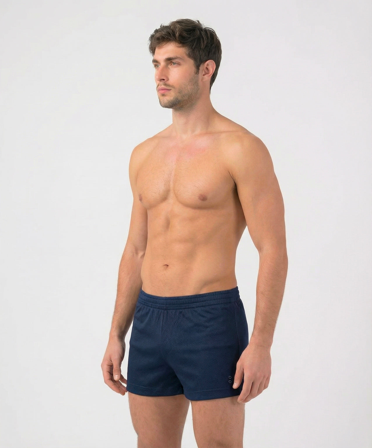 Mesh Home Shorts: Navy