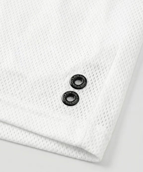 Mesh Home Shorts: White