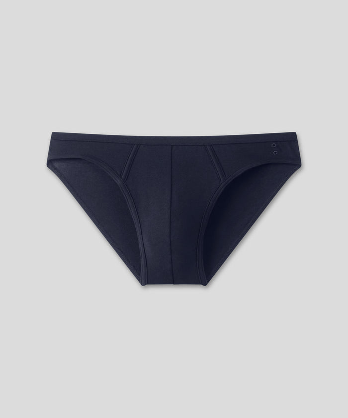 Slim Y-Front Briefs: Navy