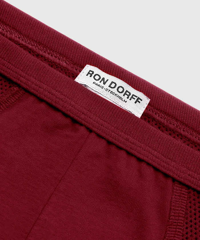 Mesh Y-Front Briefs: Red